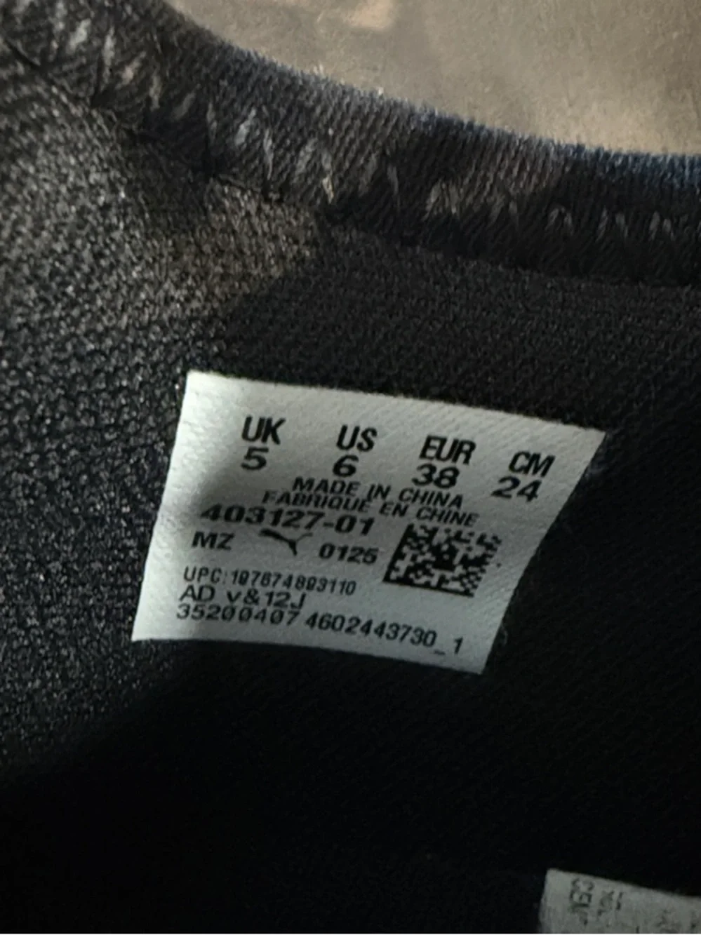 Puma Kids Black Sneakers